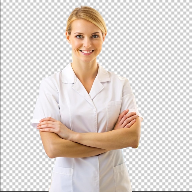 occupational therapist in white background