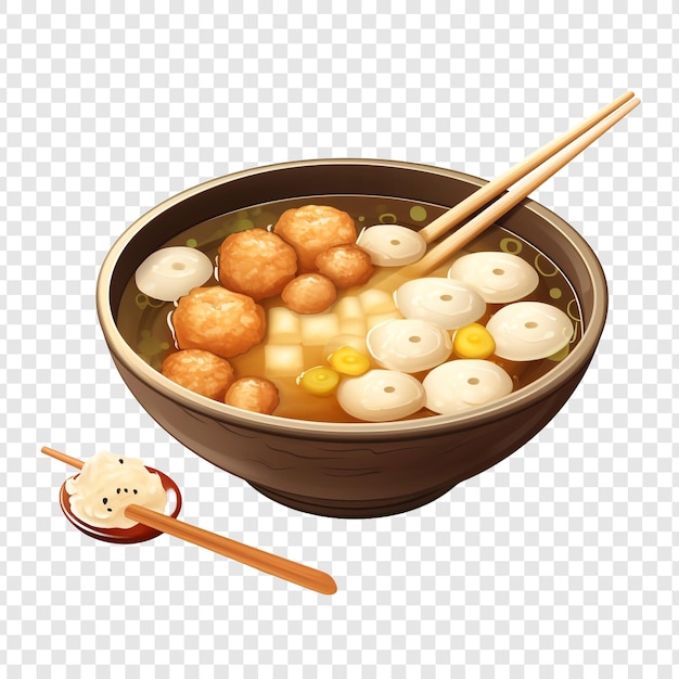 PSD oden isolated on transparent background