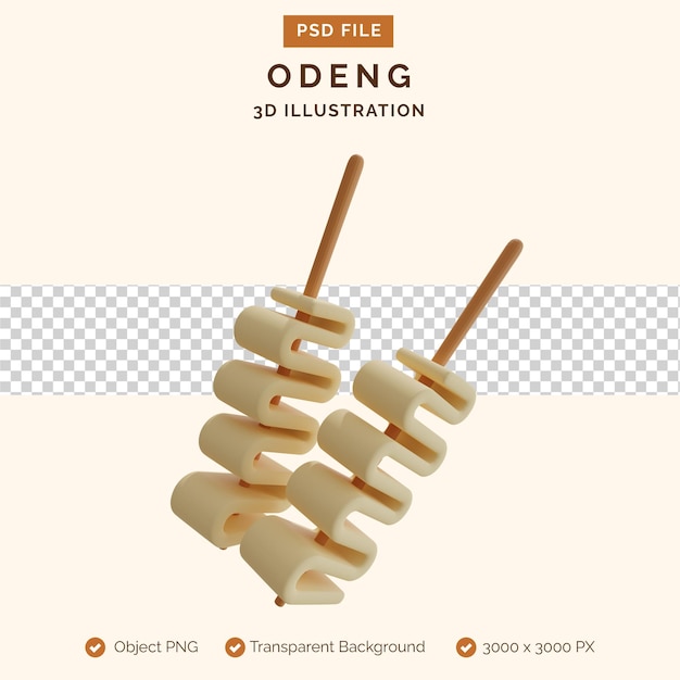 odeng 3d illustration