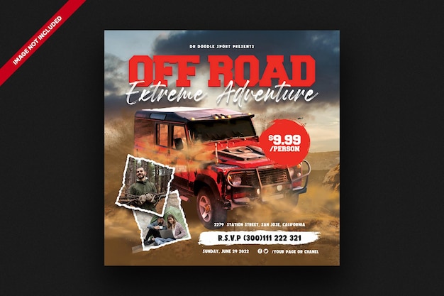 Off Road Adventure socials media template