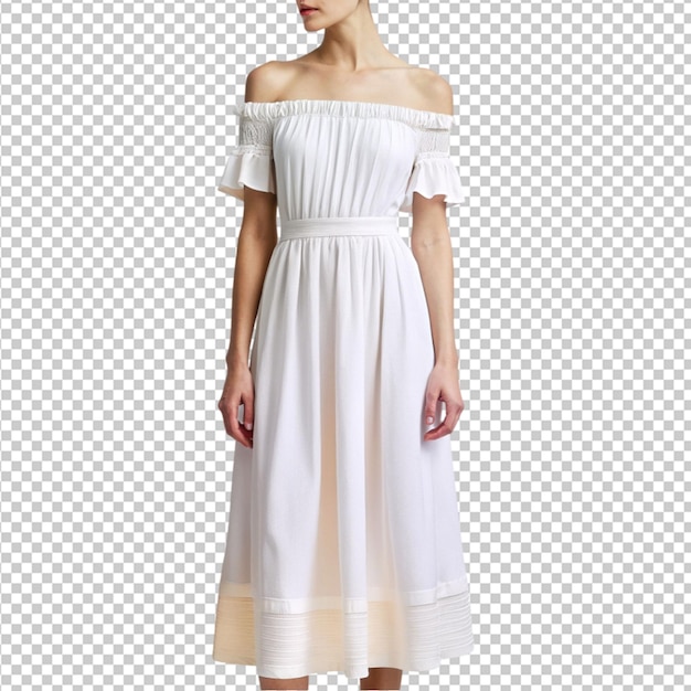 PSD the off the shoulder dress transparent background