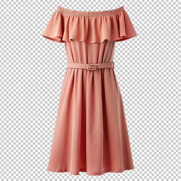 PSD the off the shoulder dress transparent background