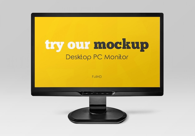 Office Desktop Screen Mockup