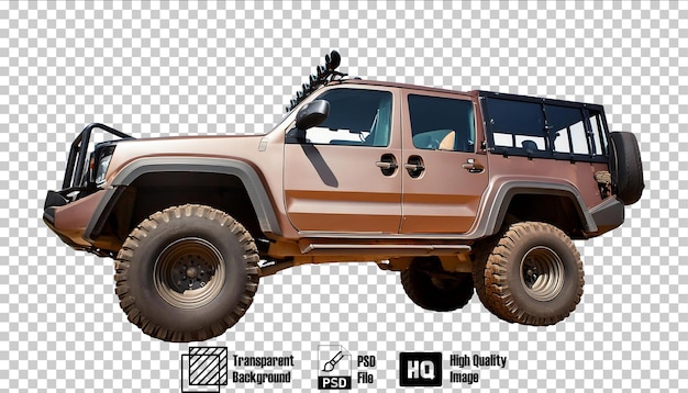 OffRoad SUV isolated on transparent background