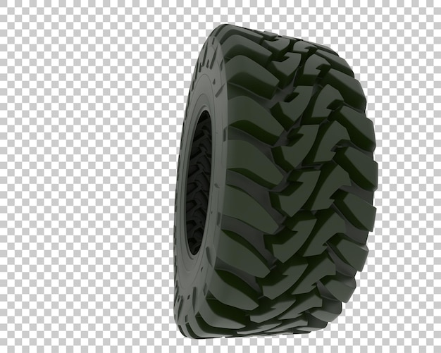 Offroad tire isolated on background 3d rendering illustration