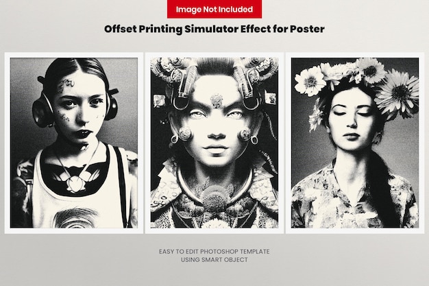 Offset Printing Simulator Photo Effect for Poster