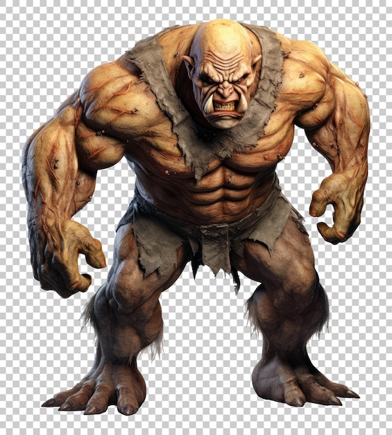 Ogre Isolated on Transparent Background