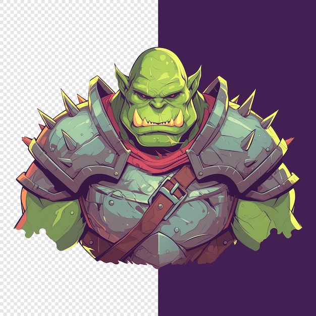 PSD ogre warrior army illustration