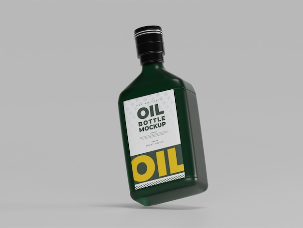 Oil bottle mockup