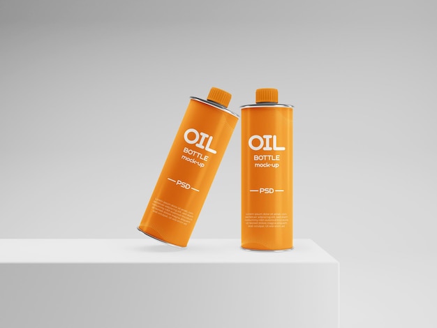 Oil bottle mockup