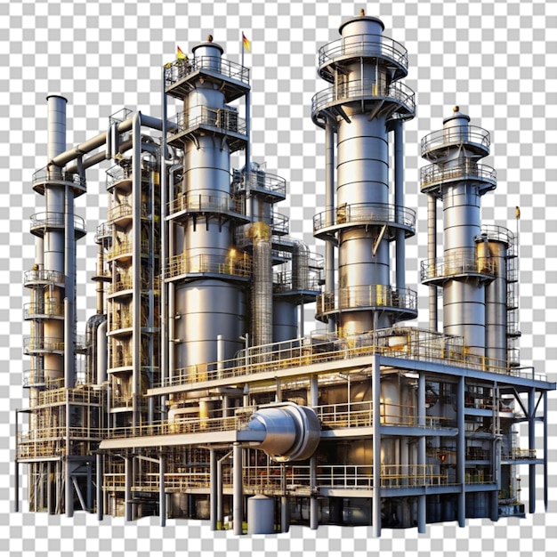 Oil refinery furnace on transparent background Related tags