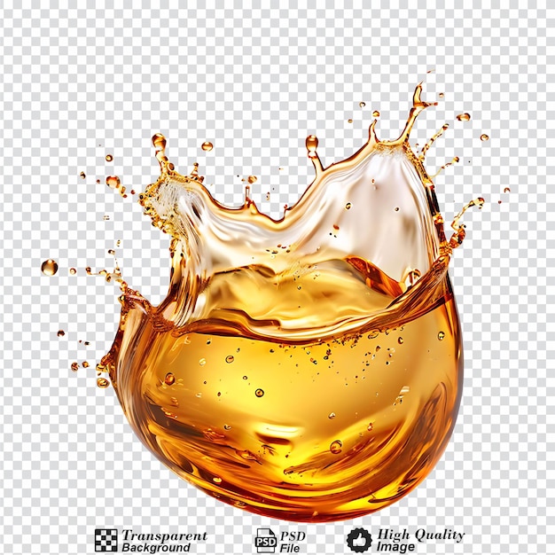 oil splash isolated on transparent background