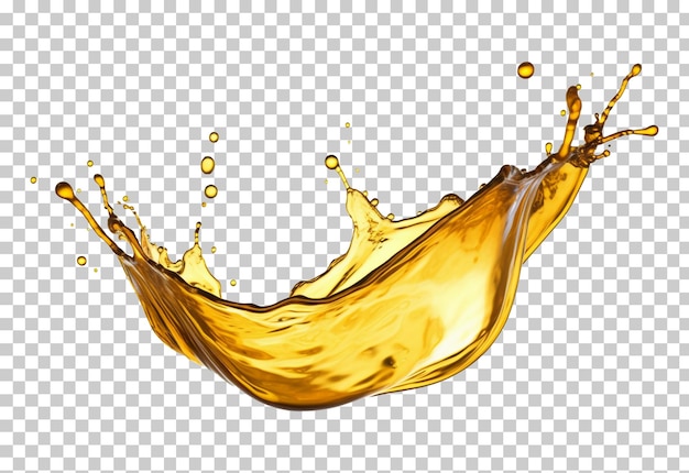 Oil splash isolated on transparent or white background png