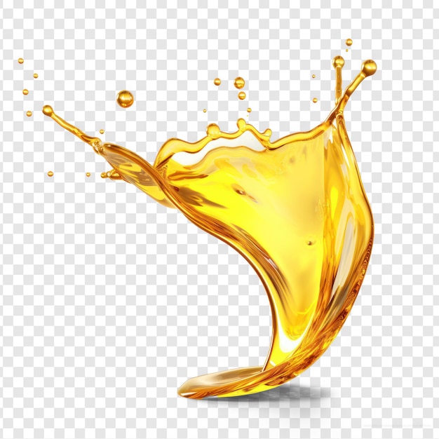 Oil splash on transparency background PSD