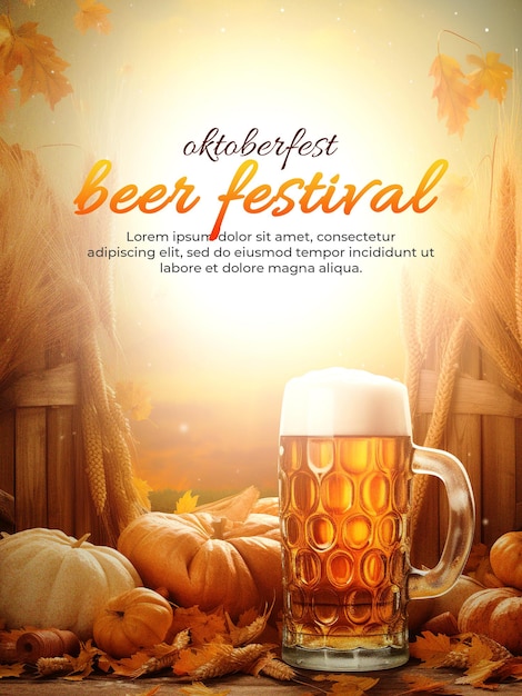 Oktoberfest beer festival banner