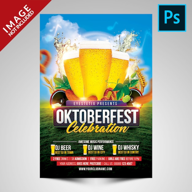 Oktoberfest Celebration Flyer Template