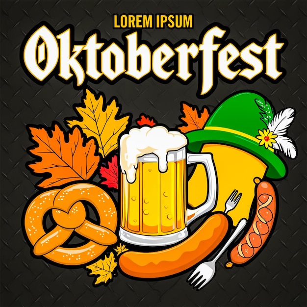 PSD oktoberfest social media post template