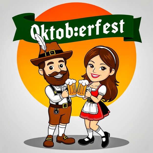 PSD oktoberfest social media post template