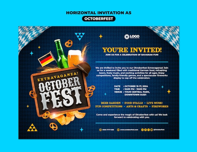 PSD oktoberfest template design