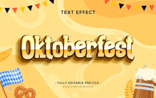 PSD oktoberfest text effect