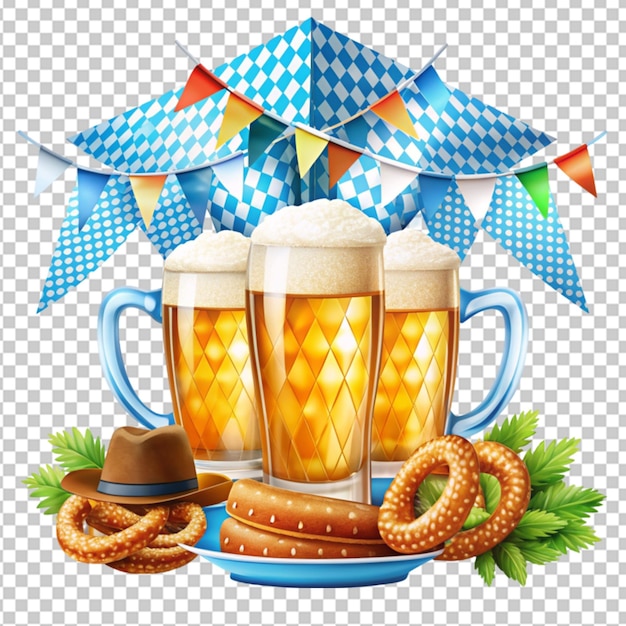 oktoberfest on transparent background