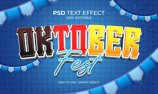 OKTOBERFEST WITH FLAG TEXT EFFECT