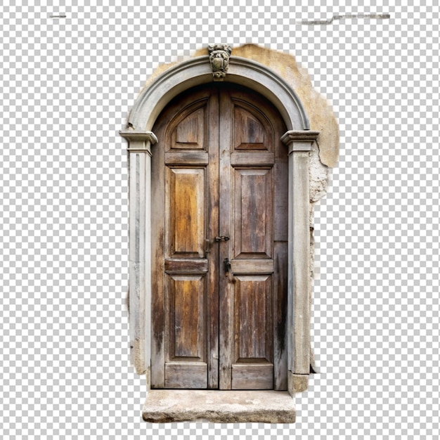 old abandoned door portal