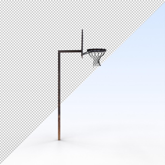 An old basketball hoop