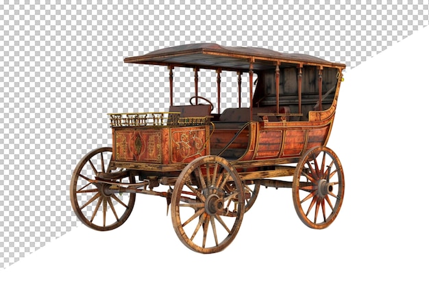 an old fashioned wooden wagon with a wooden roof and the word  antique  on it