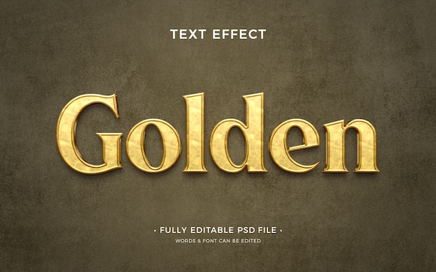 Old gold  text effect