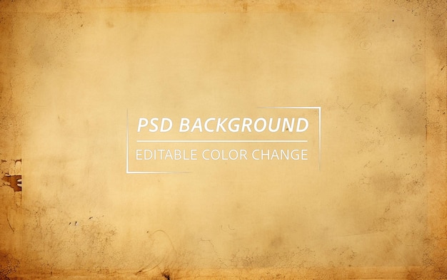 PSD old grunge paper background texture with blank