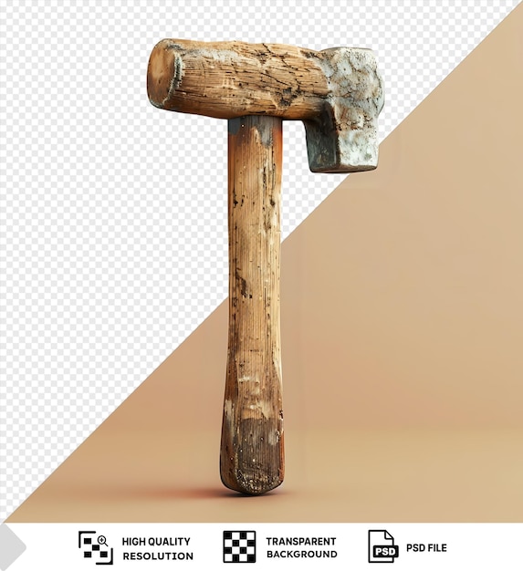 old hammer with plastic handle isolated over isolated background png