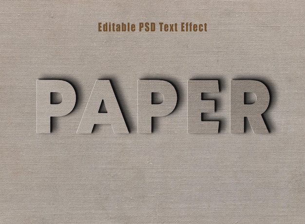 Old Paper Text Effect PSD Paper text style effect