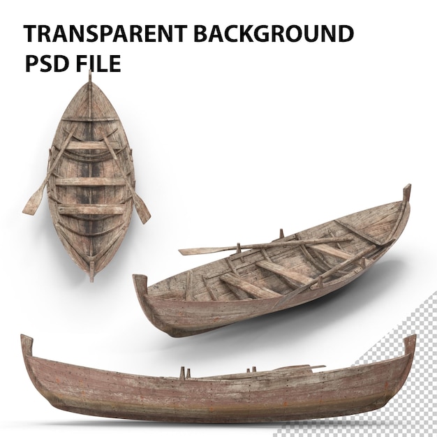 Old Row Boat PNG