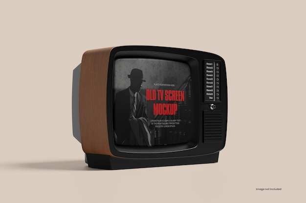 PSD old tv mockup