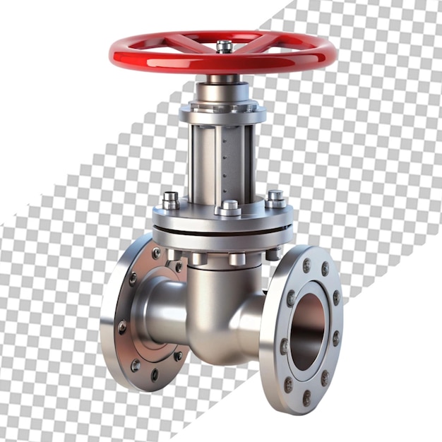 PSD old valve on transparent background