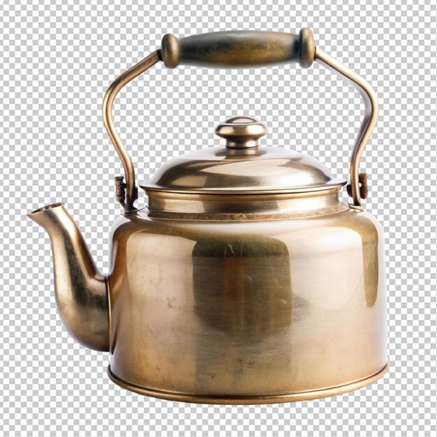 PSD old vintage retro kettle transparent background