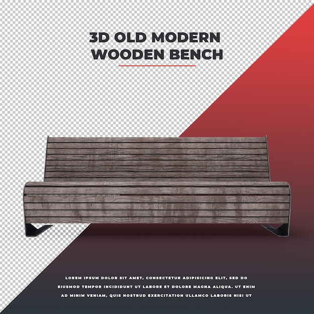 Old Wooden Modern Bench