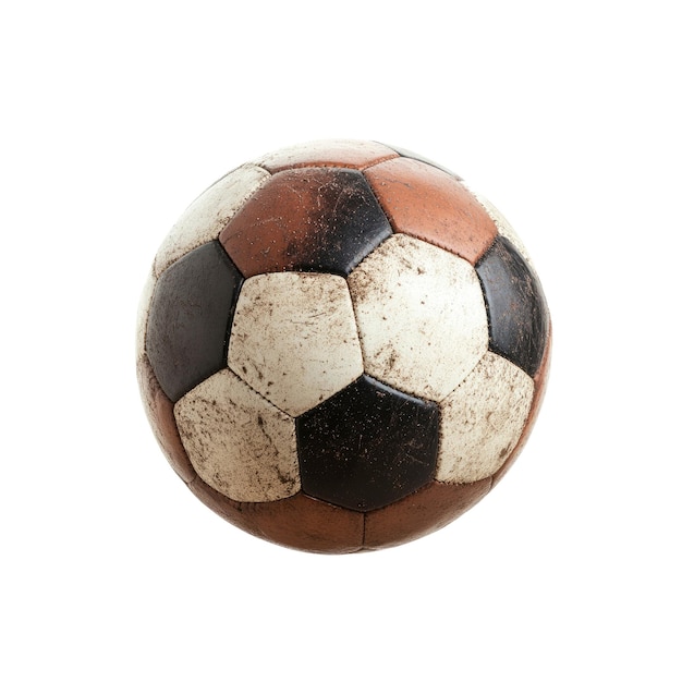 PSD old worn out dirty soccer ball