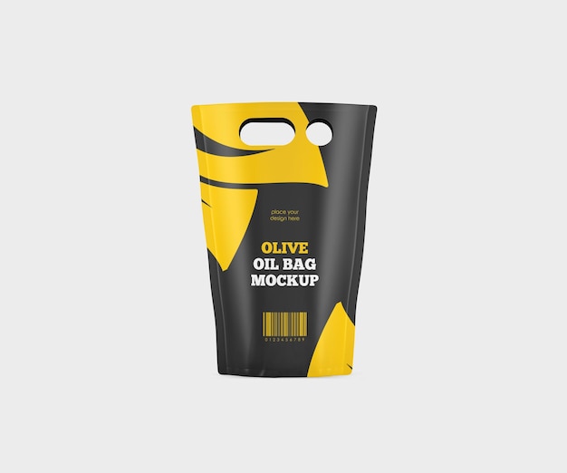 Olive oil bag mockup