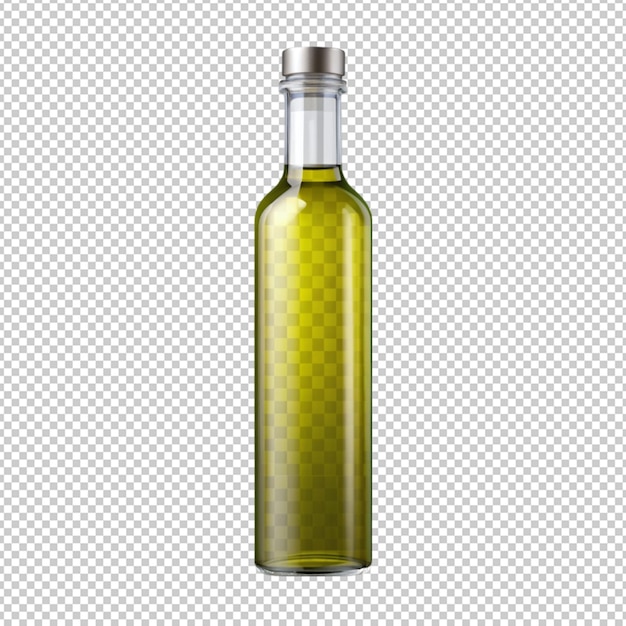 olive oil bottle isolated on transparent background