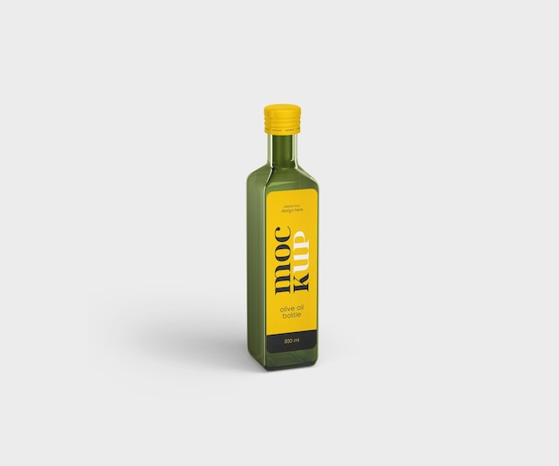 Olive oil bottle mockup