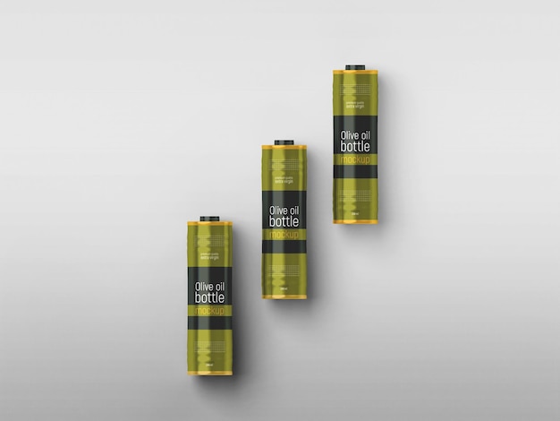 Olive Oil Metal Bottle Mockup