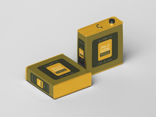 Olive Oil Tin Can Mockup