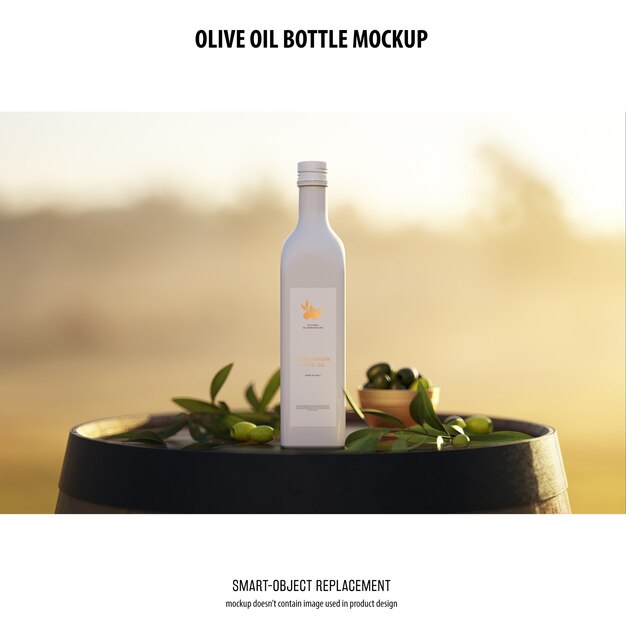 Olve Oil Bottle Mockup