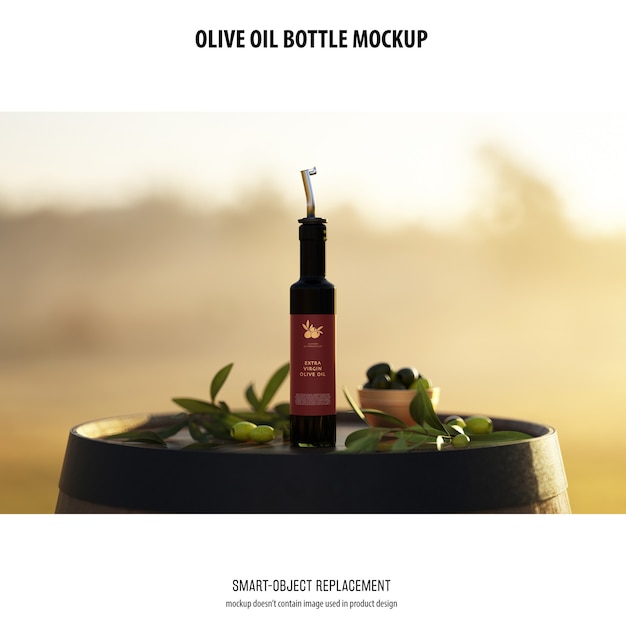 Olve Oil Bottle Mockup