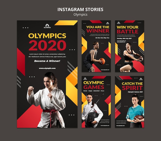 Olympic games social media stories