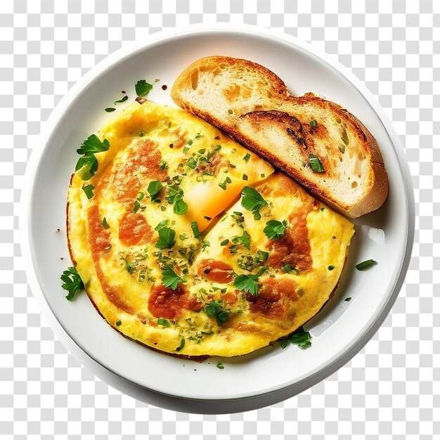 omelet and on transparent background