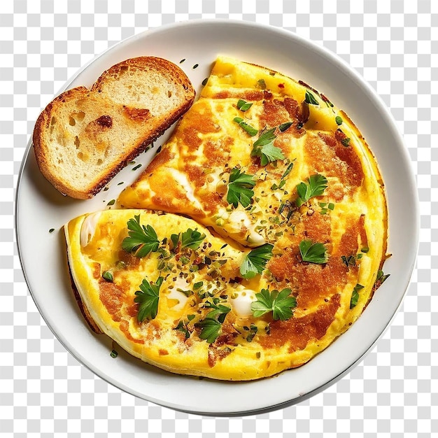 omelet and on transparent background