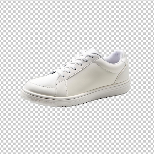 one white sneaker shoe isolated on white